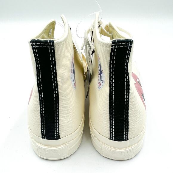 Play Comme des Garcons‎ Converse Hi Top Sneakers Chuck 70 Milk Sz 10 Men main image 10